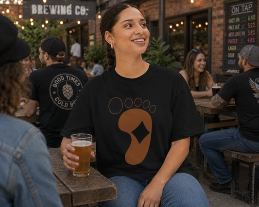 American Naughty Stepping Stoned CupCake Oversized Boxy Tee